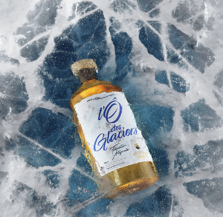 Ô des glacier crée à base de genepi à briançon part Montain Spirit Fabrik - Distillerie artisanale
